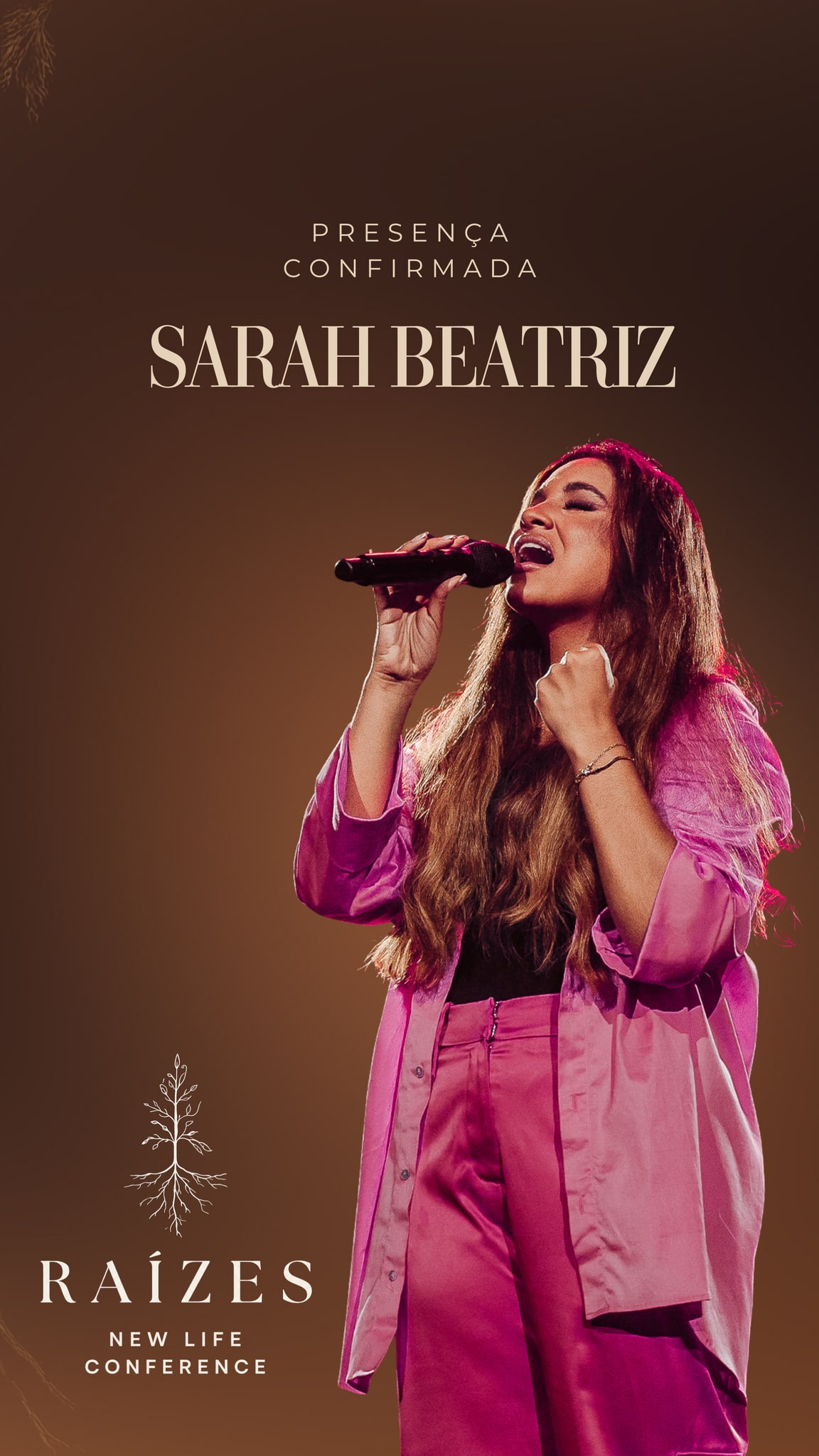 Sarah Beatriz — presença confirmada na New Life Conference 2026
